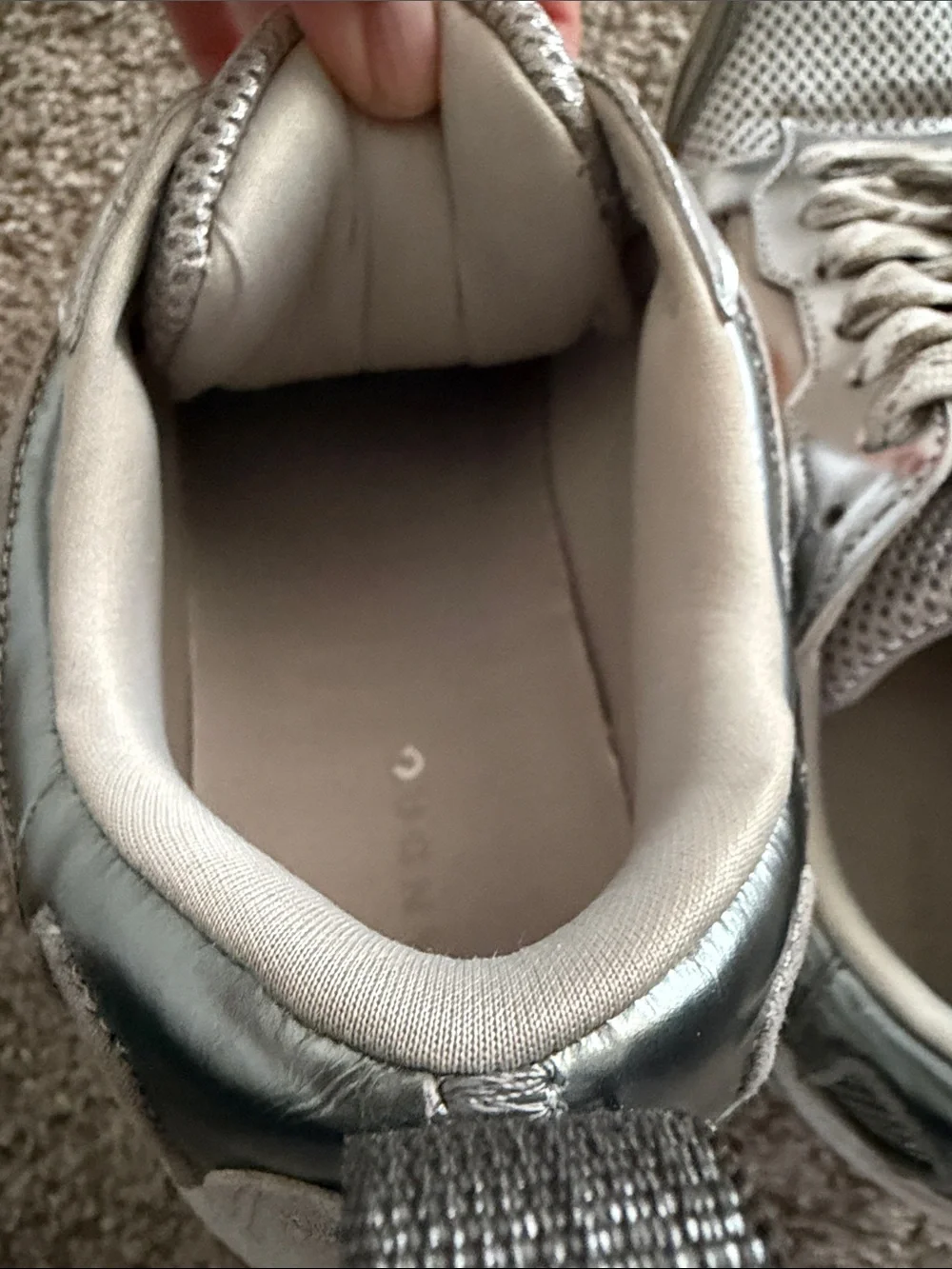 Sandro Flame Silver Sneakers - Picture 9 of 10